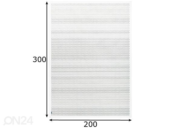 Narma smartWeave® TWIN ковер Tsirgu white 200x300 см размеры