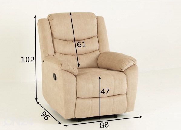 Recliner кресло размеры