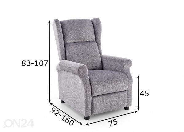 Recliner кресло размеры