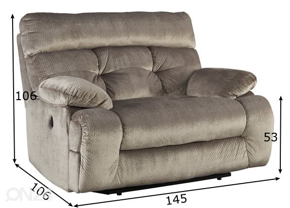 Recliner кресло Brassville размеры
