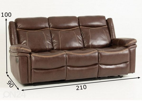 Recliner 3-местный диван размеры