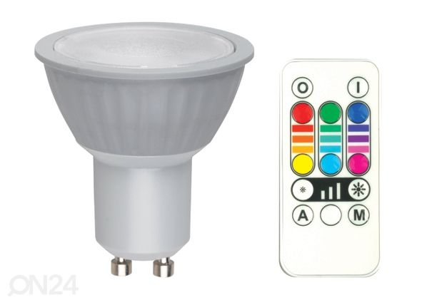 RGB LED лампочка GU10