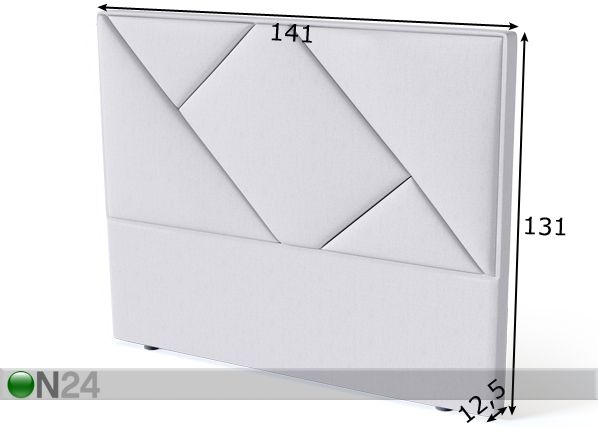 Sleepwell изголовье кровати Geometry RED 140 cm размеры