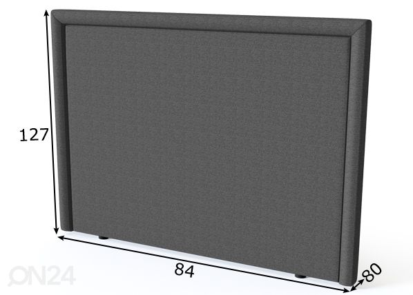 Sleepwell изголовье кровати Lined BLACK 80 cm размеры