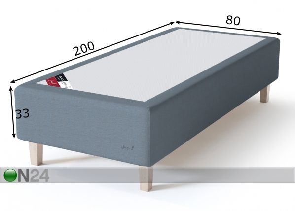 Sleepwell кушетка BLACK Multipocket 80x200 cm размеры