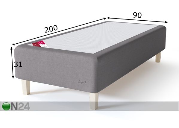 Sleepwell кушетка RED Pocket мягкая 90x200 cm размеры