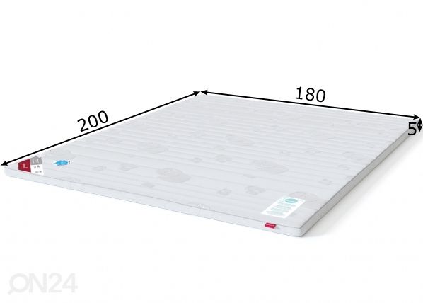 Sleepwell наматрасник TOP Latex 180x200 cm размеры
