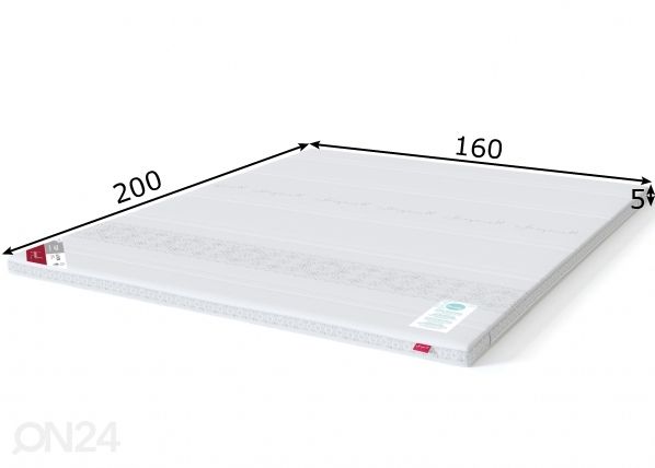 Sleepwell наматрасник TOP Latex Etno 160x200 cm размеры