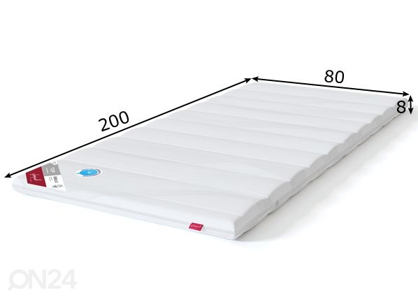 Sleepwell наматрасник TOP Serene Lux 80x200 cm размеры