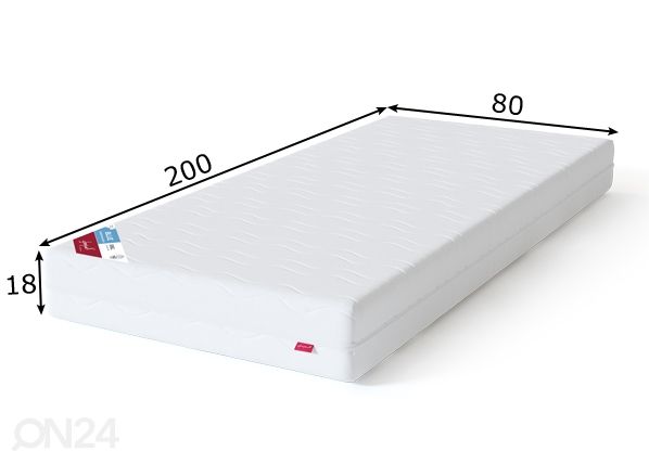 Sleepwell пружинный матрас BLUE Bonell 80x200 cm размеры