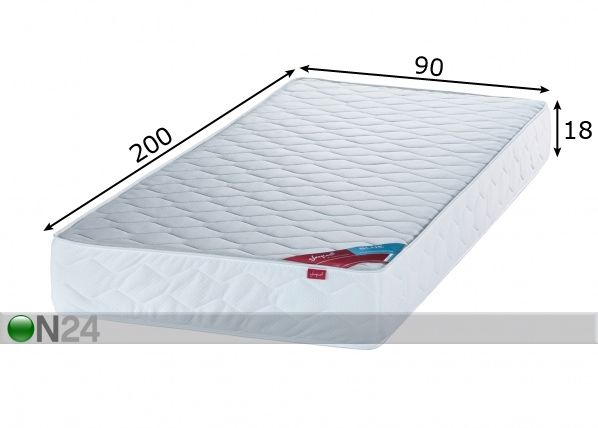 Sleepwell пружинный матрас BLUE Pocket 90x200 cm размеры