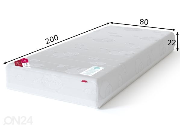 Sleepwell пружинный матрас RED Orthopedic 80x200 cm размеры