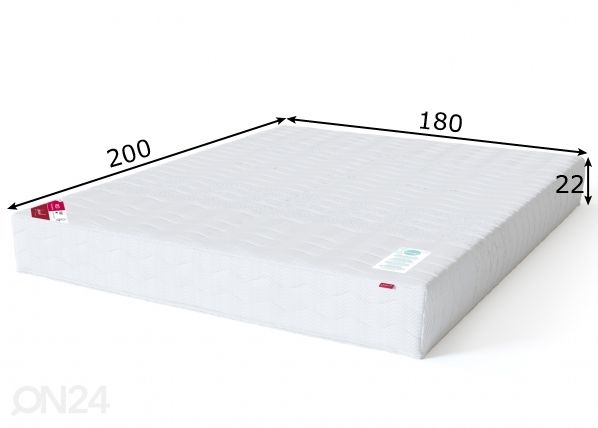 Sleepwell пружинный матрас RED Pocket мягкий 180x200 cm размеры