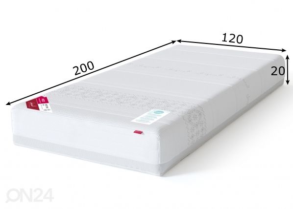 Sleepwell пружинный матрас RED Pocket Etno мягкий 120x200 cm размеры