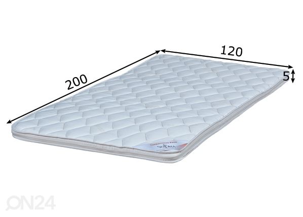 Stroma наматрасник Top Foam 120x190x5 см размеры