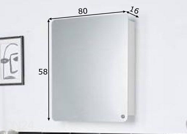 Tenzo зеркальный шкаф Color Bath размеры