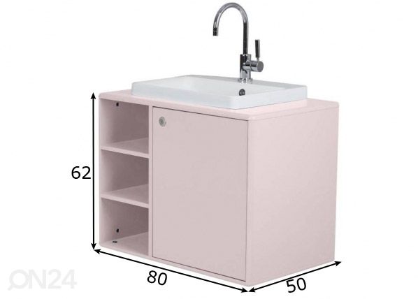 Tenzo шкаф под раковину + раковина Color Bath размеры