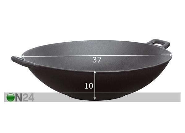 Wok сковорода 37 см размеры