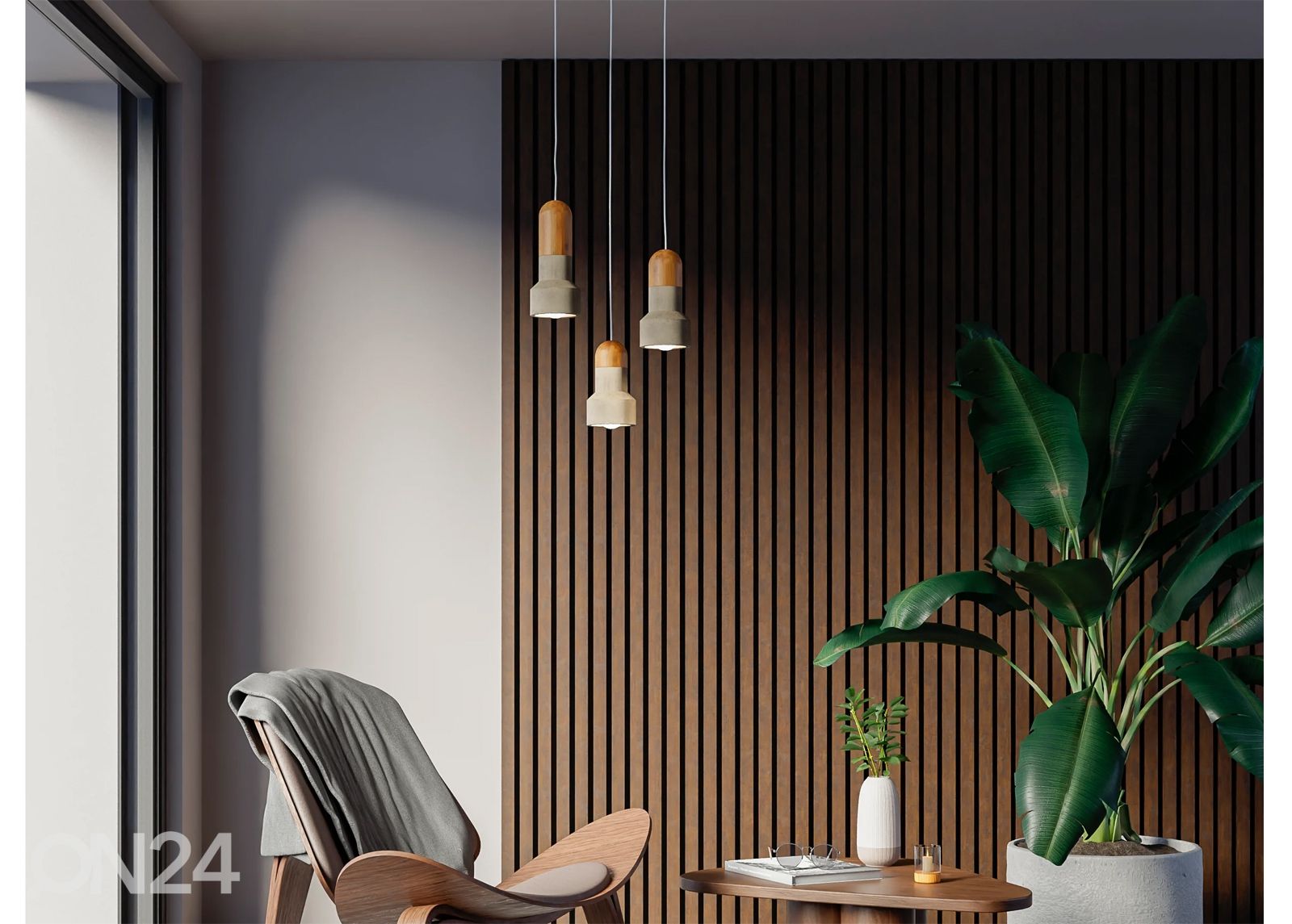 Акустическая стеновая панель из массива дерева 240x40 cm увеличить