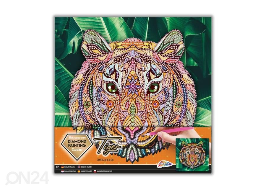 Алмазный мозаика Тигр 30 x 30 см Grafix увеличить