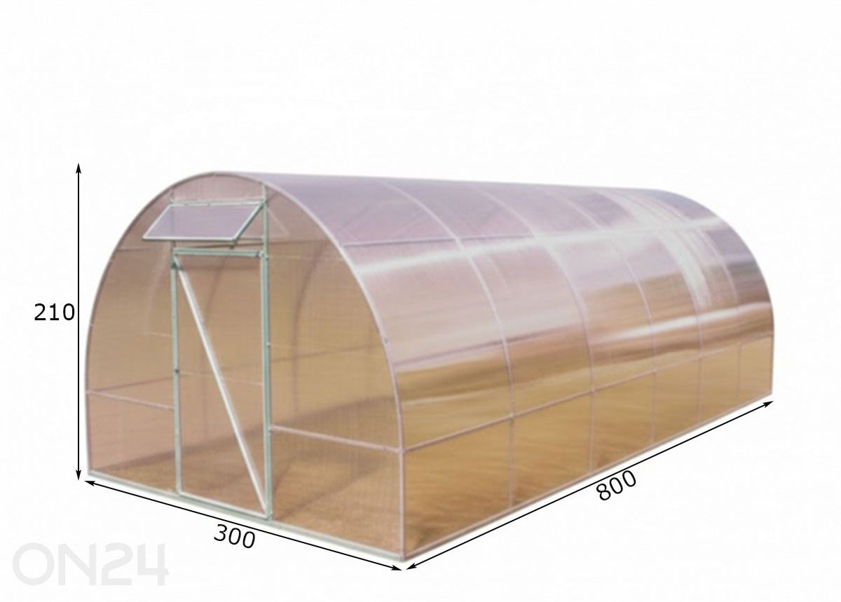 Арочная теплица Nano 4 мм 3x8 м увеличить размеры