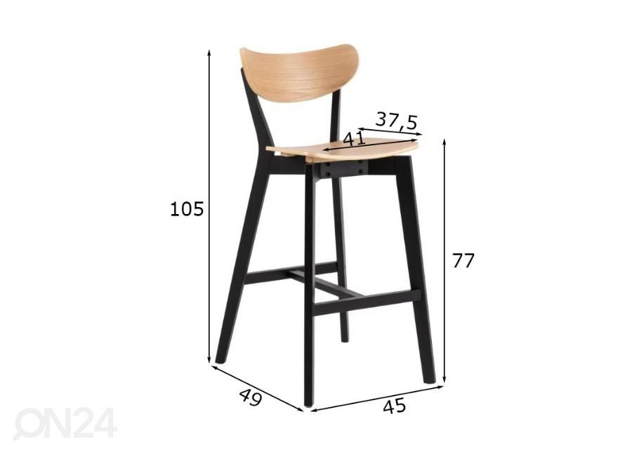 Барные стулья Concord, 2 шт увеличить размеры