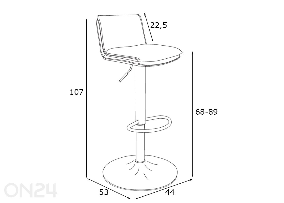 Барный стул Flynn, 2 шт увеличить размеры