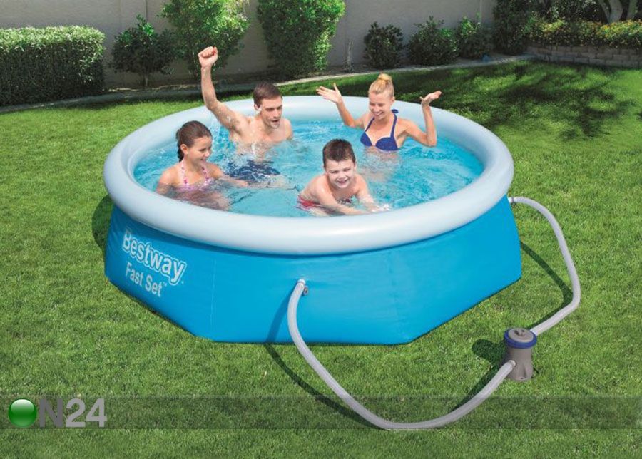 Бассейн Bestway Fast Set 244x66 см с фильтровым насосом увеличить