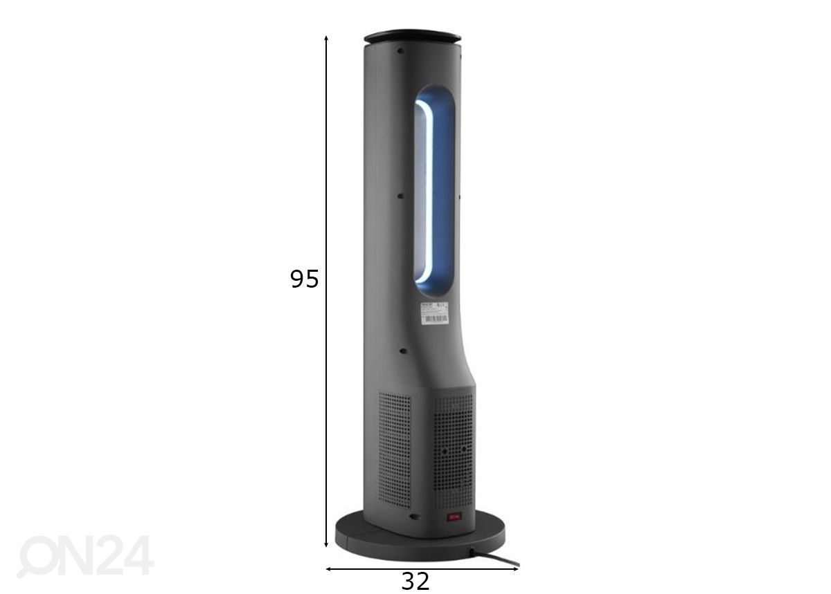 Безлопастный керамический нагреватель Sencor SFH3704SL увеличить размеры