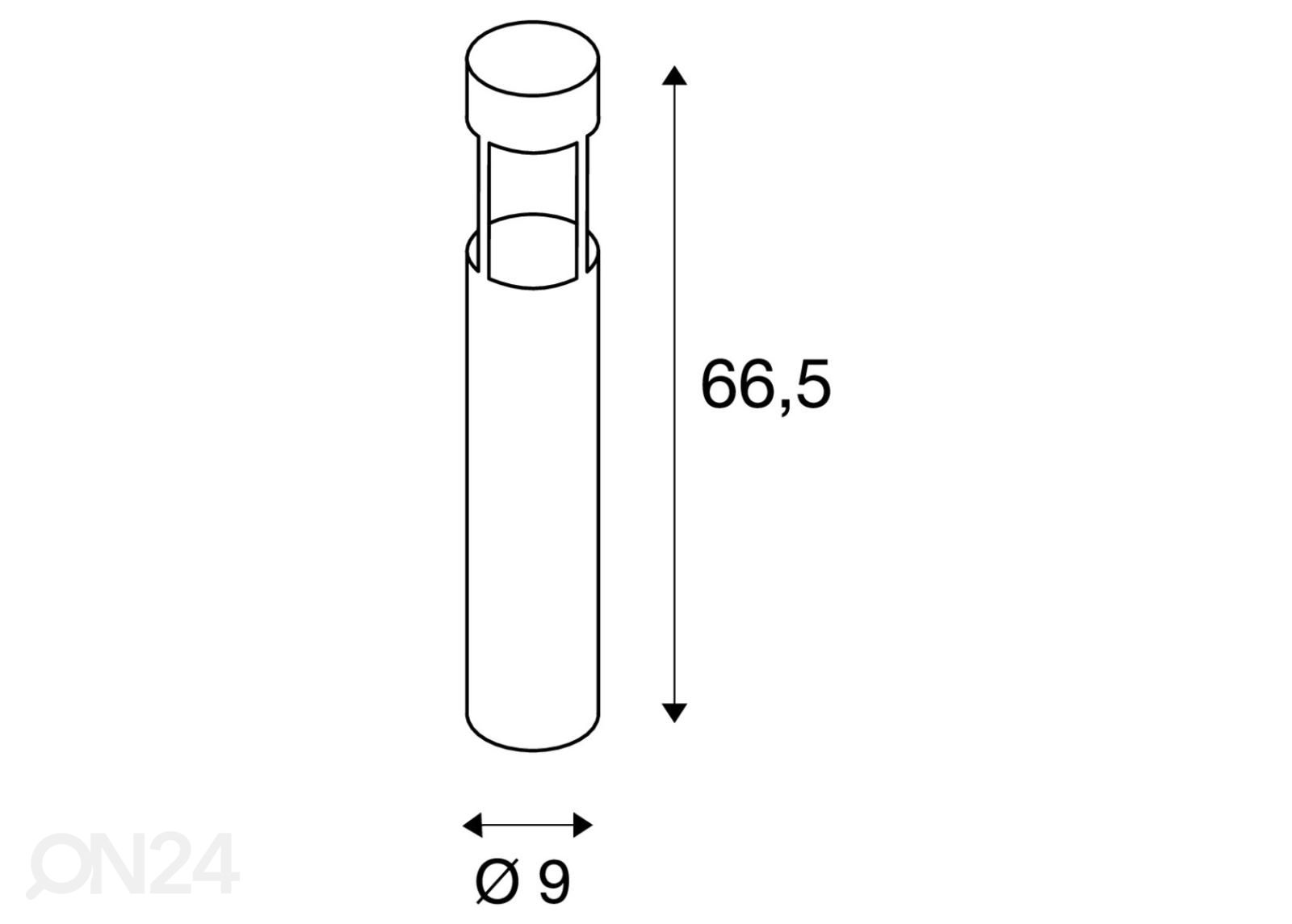 Боллард-светильник Slot 65 увеличить размеры