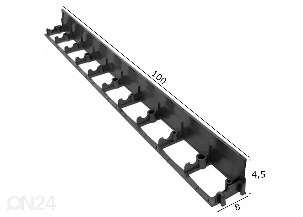 Бордюр для газона 100x8x4,5 см увеличить размеры