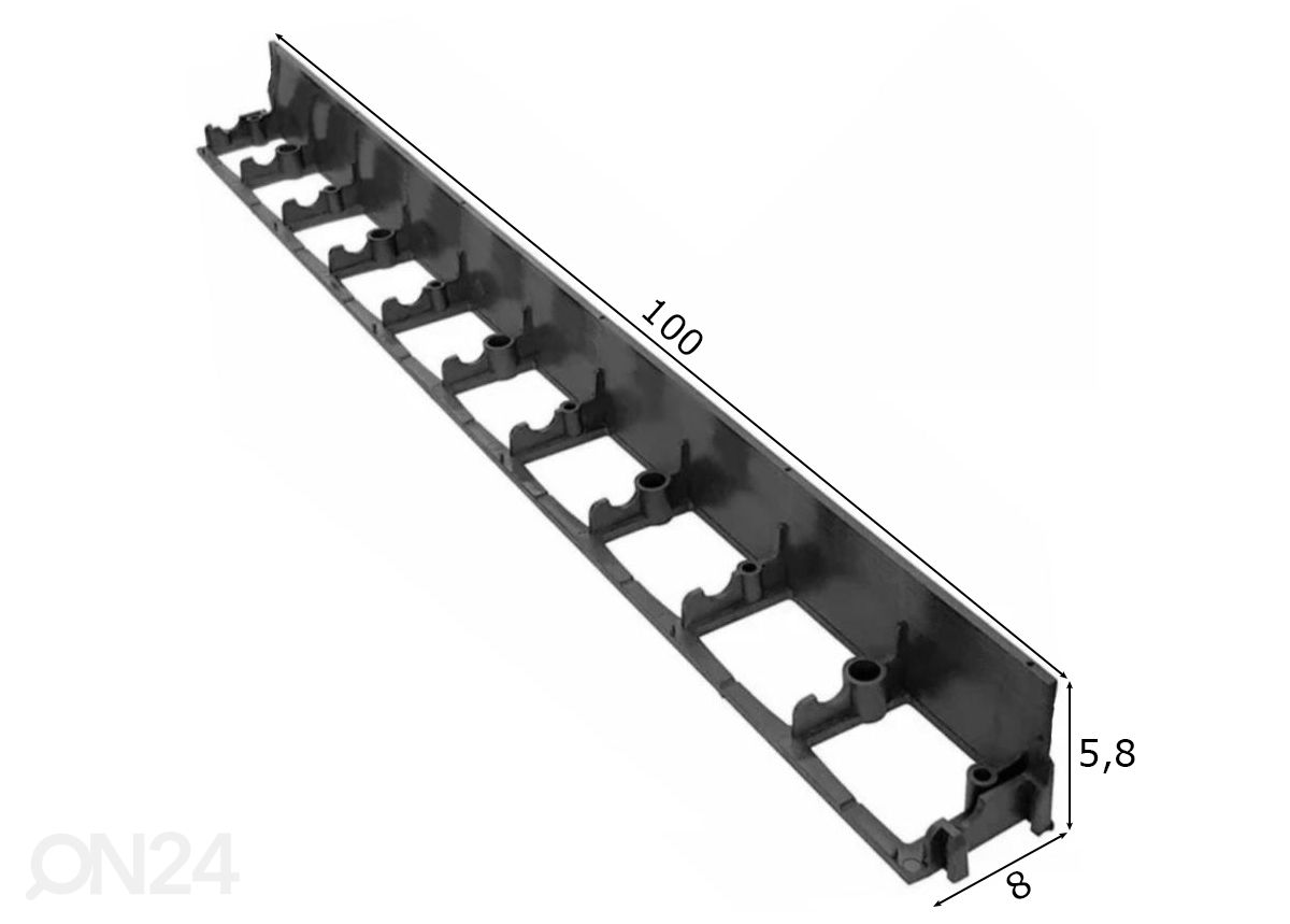 Бордюр для газона 100x8x5,8 см увеличить размеры
