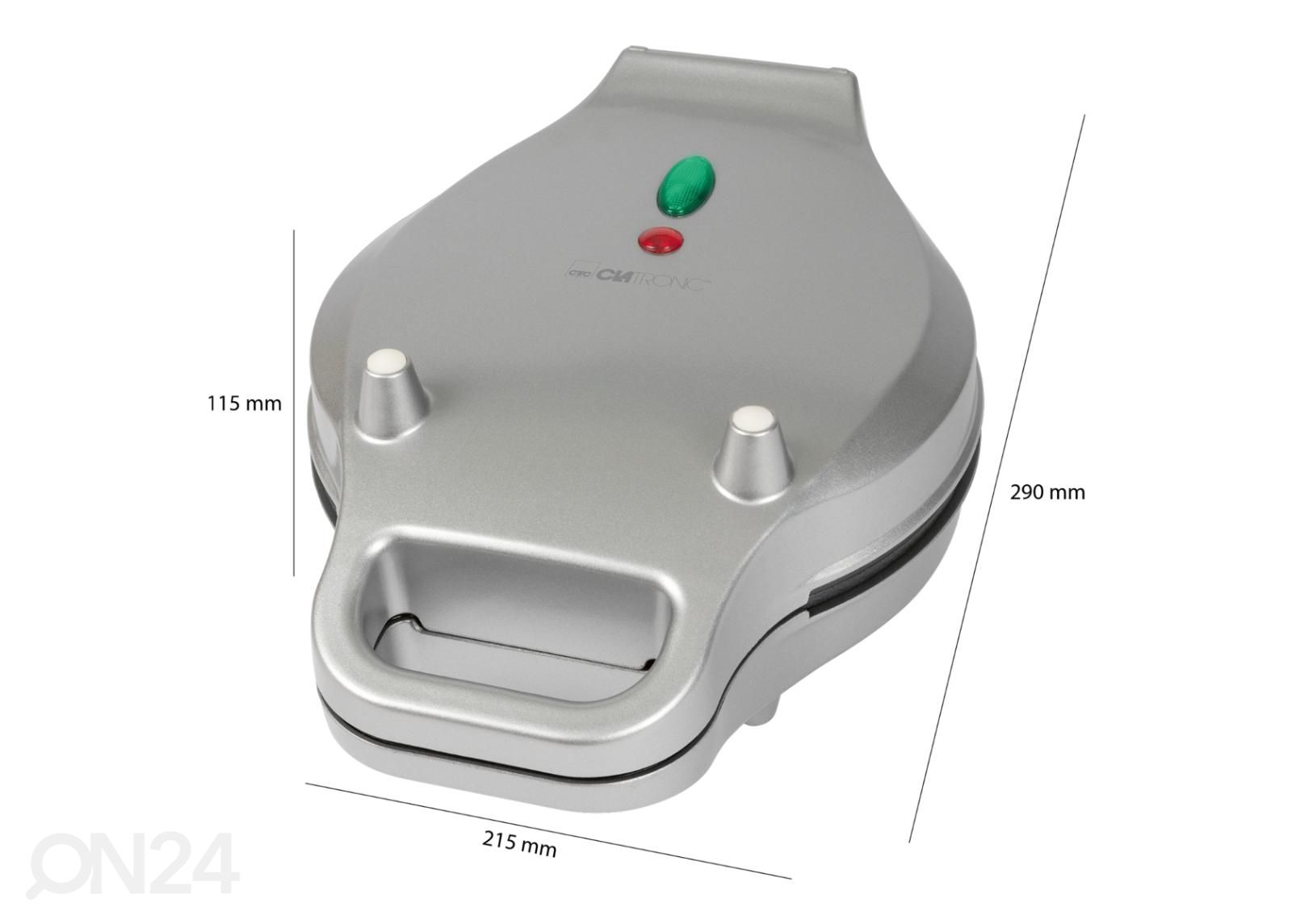 Вафельница Clatronic WA3772S увеличить размеры
