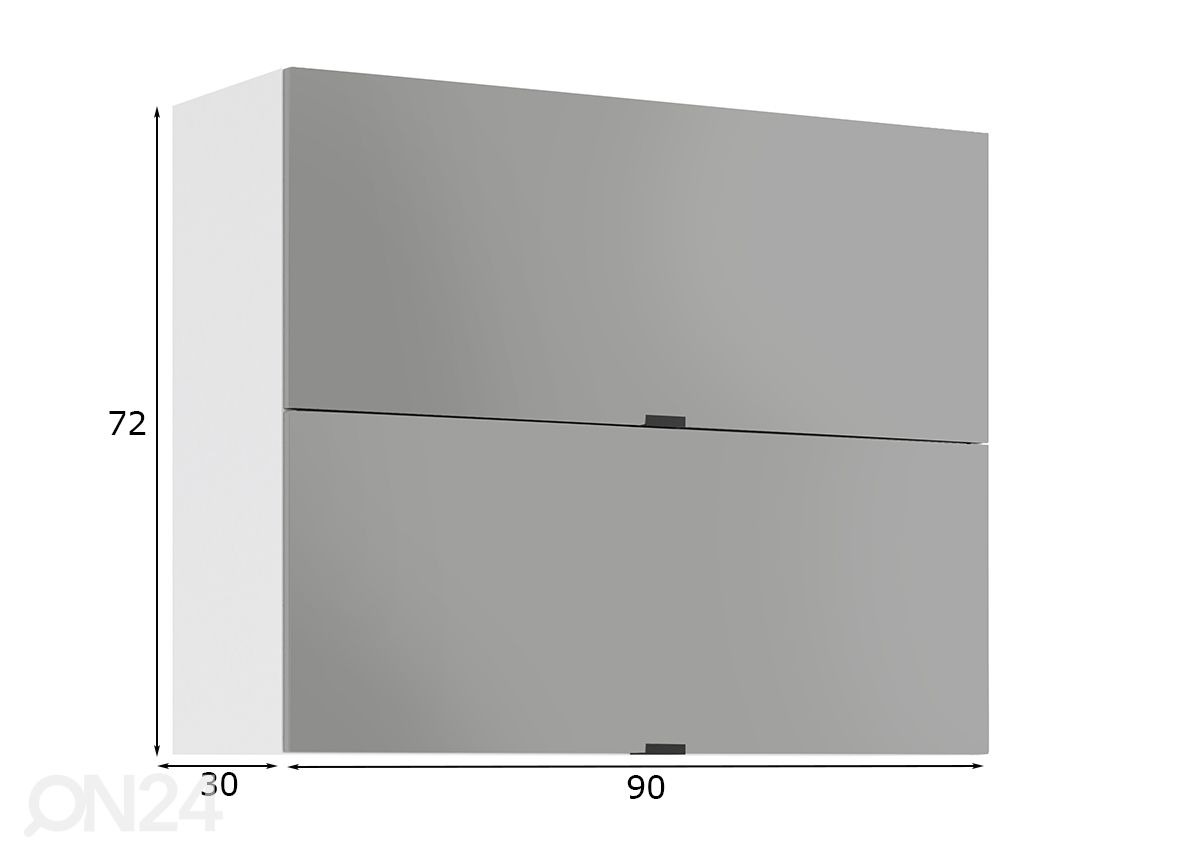 Верхний кухонный шкаф Livorno 90 cm увеличить размеры
