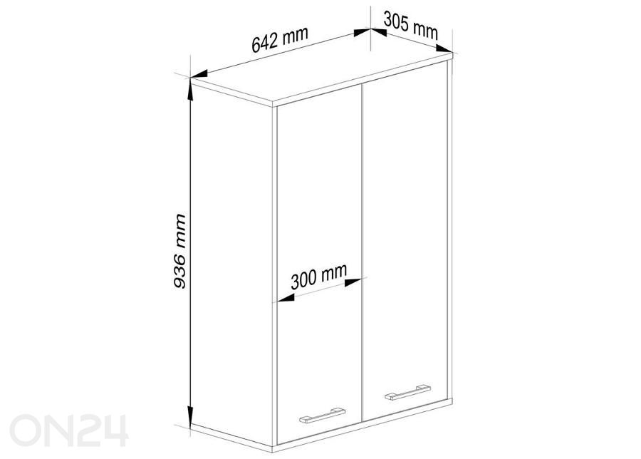 Верхний шкафчик для ванной Fin увеличить размеры