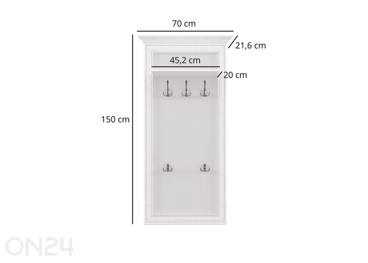 Вешалка в прихожую Tiffany II увеличить размеры