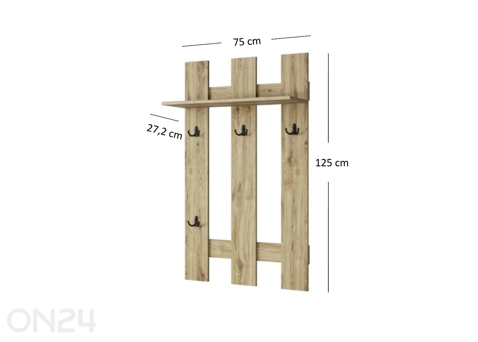 Вешалка для прихожей Doorset увеличить размеры