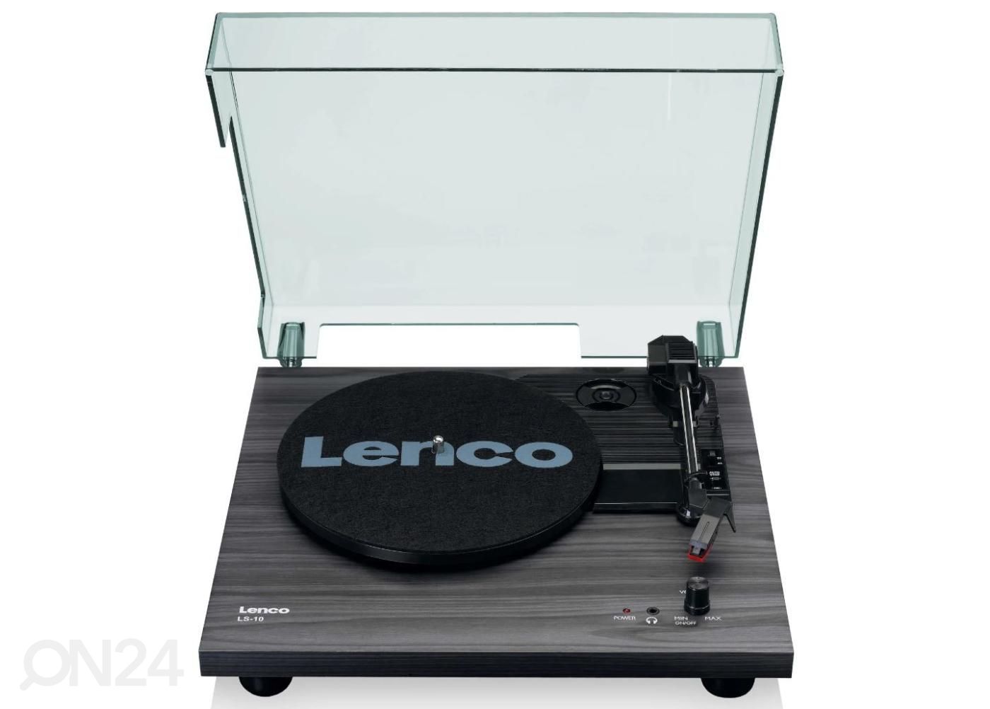 Виниловый проигрыватель с 2 динамиками Lenco LS10BK, черный увеличить