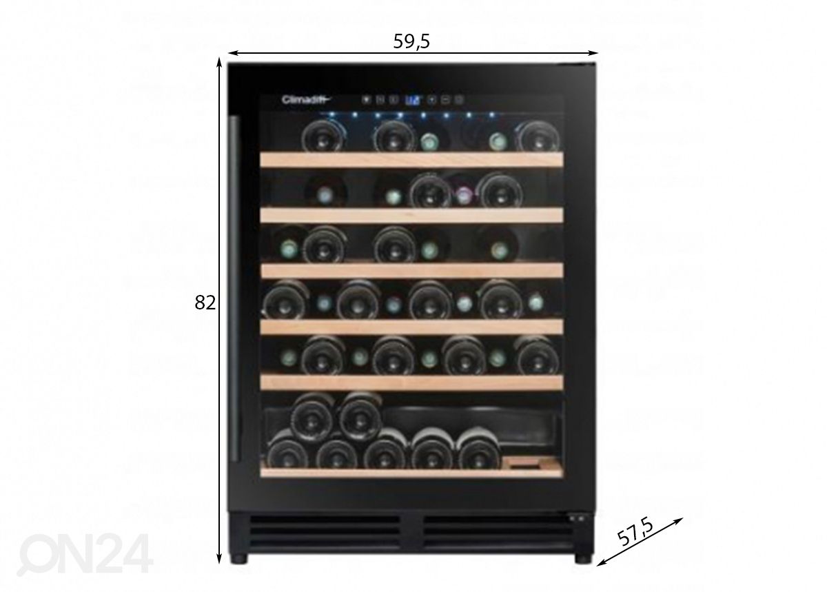 Винный холодильник Climadiff CBU51S2B увеличить размеры