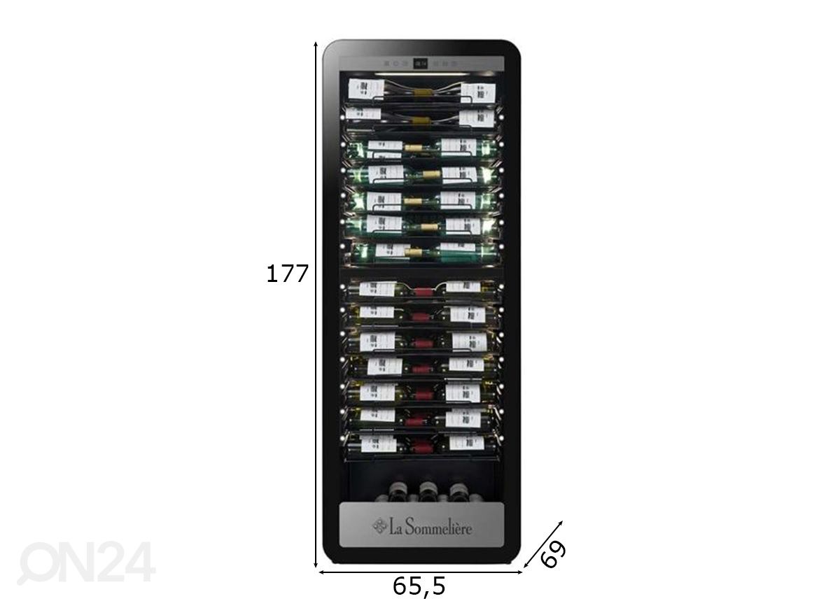 Винный холодильник La Sommeliere APOGEE185DZPRO увеличить размеры