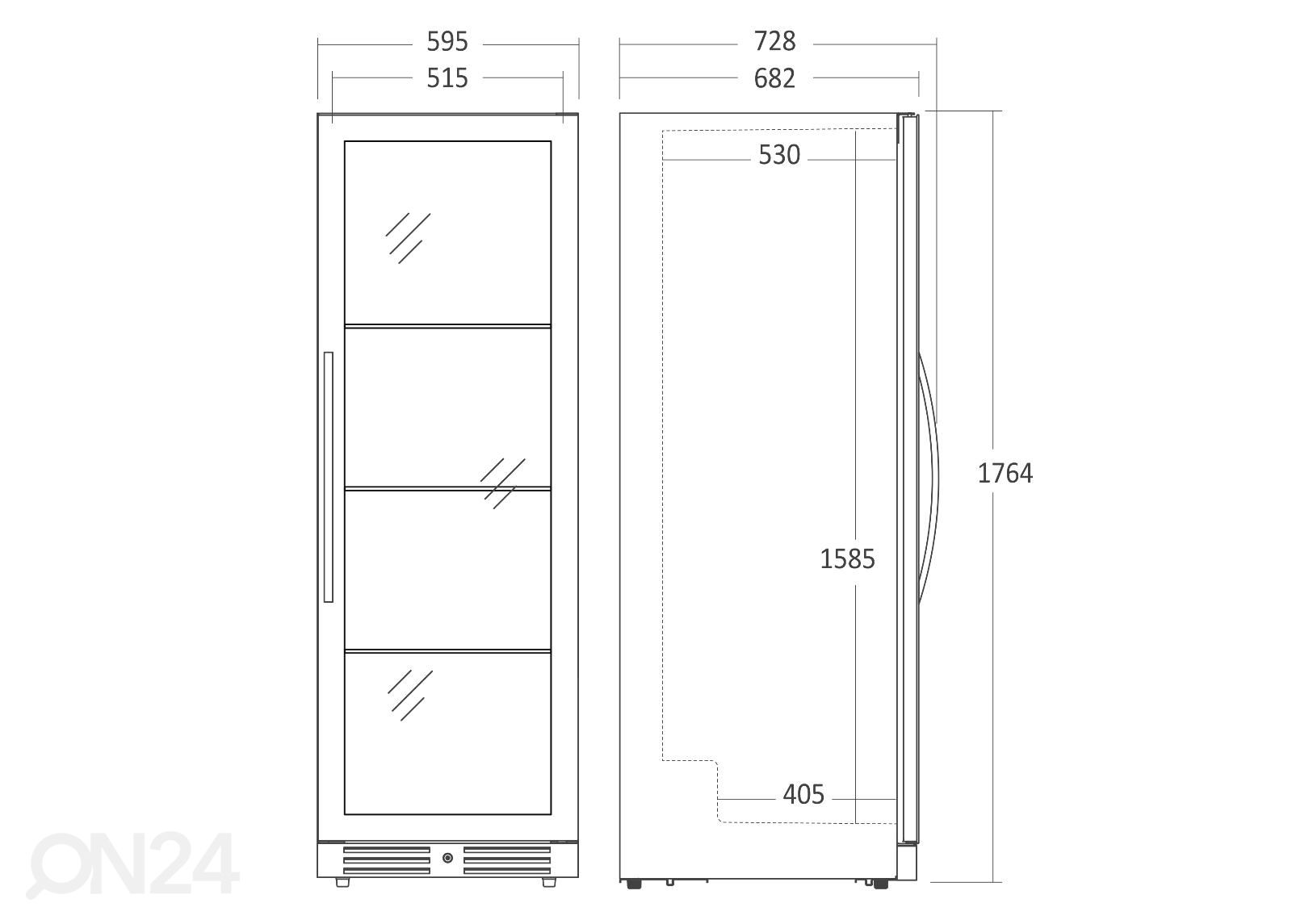 Винный холодильник Scandomestic SV138B увеличить размеры