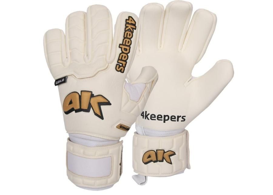 Вратарские перчатки 4Keepers Champ Black Gold IV NC S605368 увеличить
