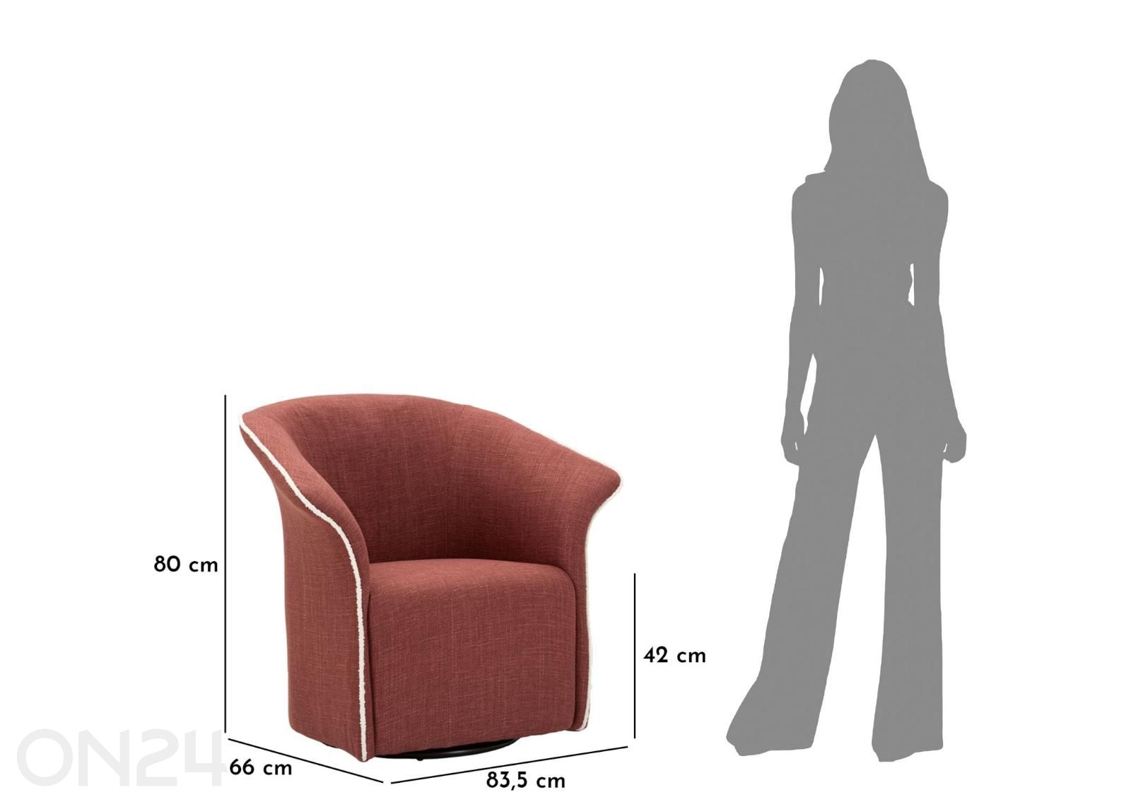 Вращающееся кресло Siena увеличить размеры