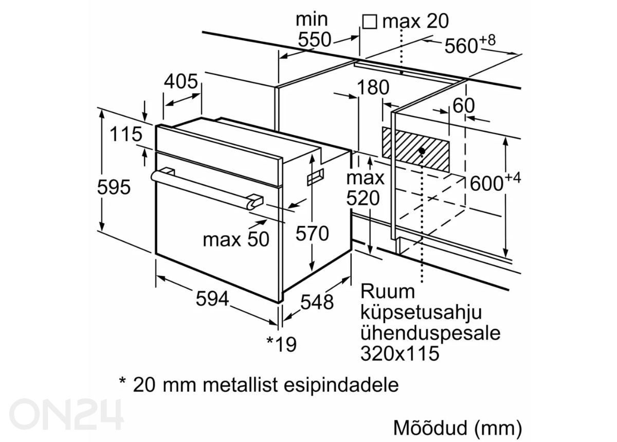 Встраиваемая духовка Bosch HBF133BA0, EcoClean, черная увеличить размеры