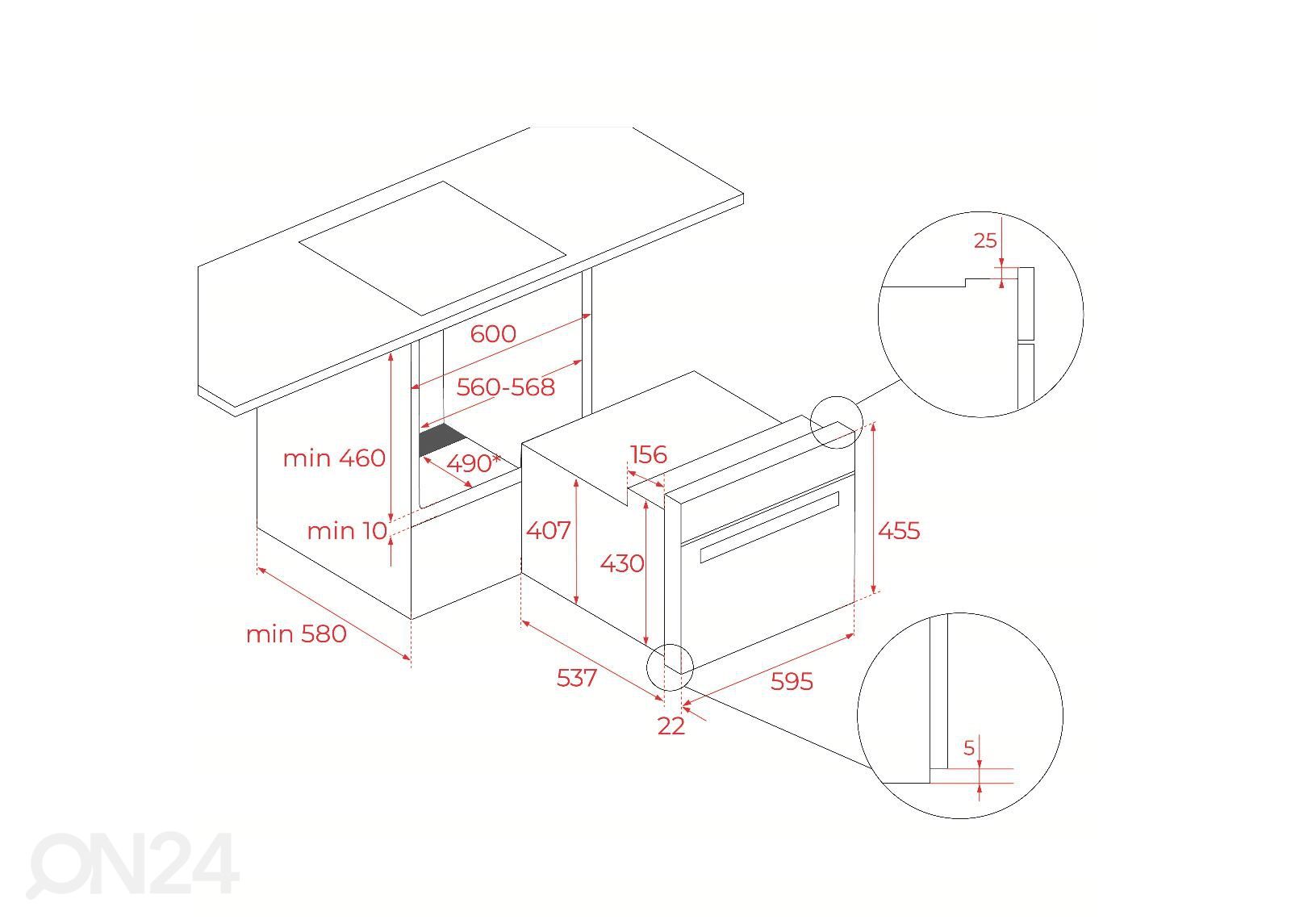 Встраиваемая компактная духовка Teka HLC 8510 P BK MaestroPizza увеличить размеры