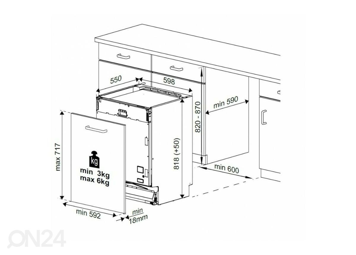Встраиваемая посудомоечная машина Beko BDIN36530 увеличить размеры