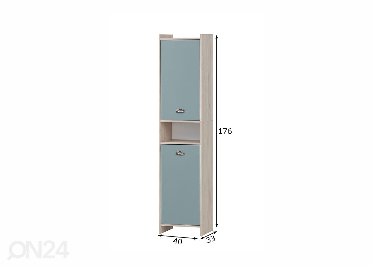 Высокий шкаф в ванную Lindholm 40 cm увеличить размеры