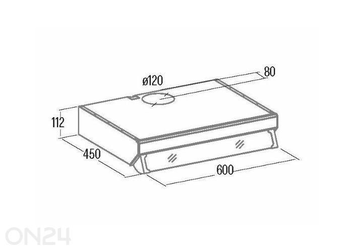 Вытяжка Cata FK SLIM 6000 BK, черная увеличить размеры