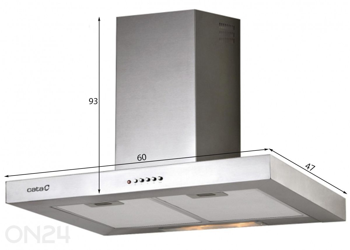 Вытяжка Cata SK 6000 X, нержавеющая сталь увеличить размеры
