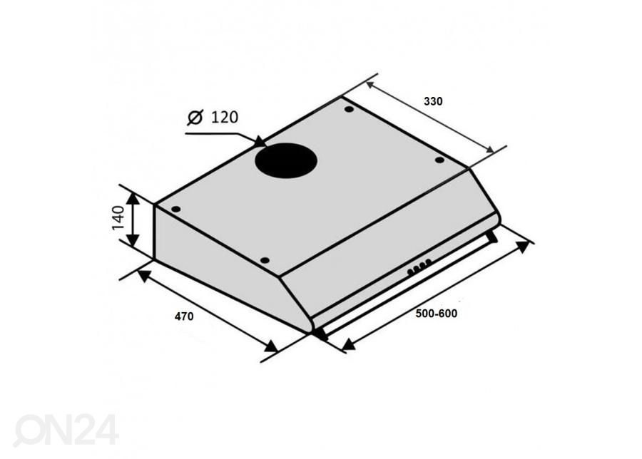 Вытяжка Schlosser CLASSIC60YV увеличить размеры